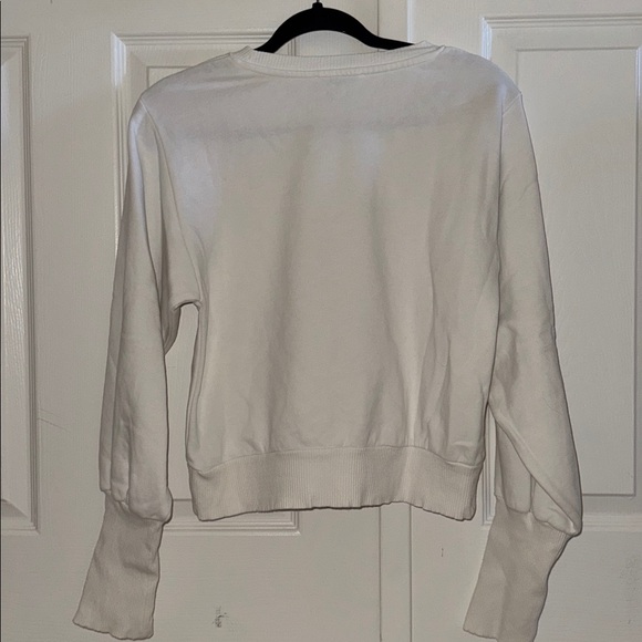 NWOT Zara Cream White Long Sleeve Sweater - Picture 3 of 3